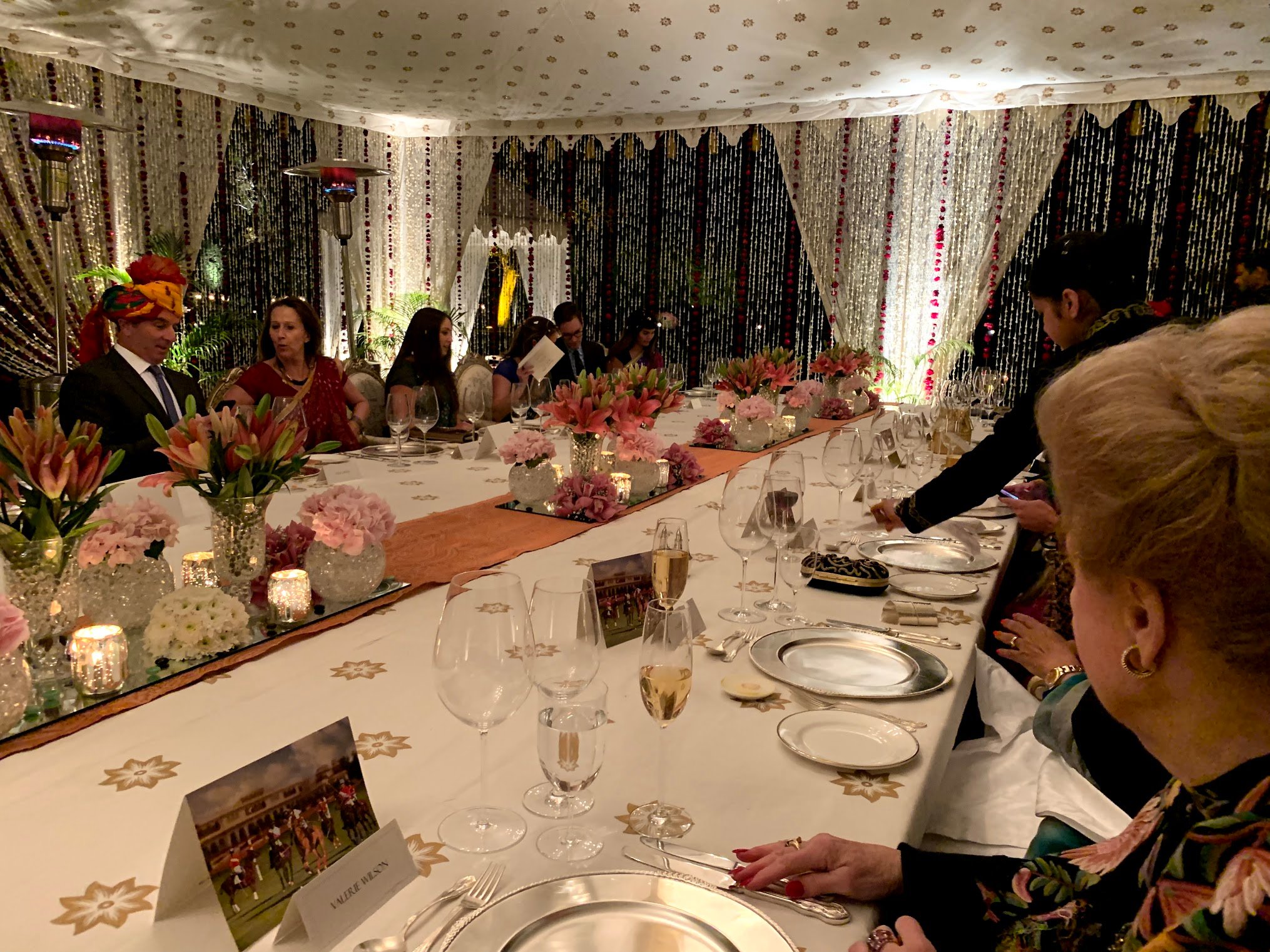 Taj Rambagh Palace Dinner Tent